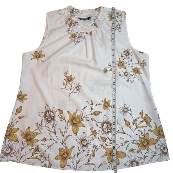 BloomChic Blouse Womens 14/16 Floral Boho Relaxed Top Shirring Cottage Shirt - Picture 3 of 10